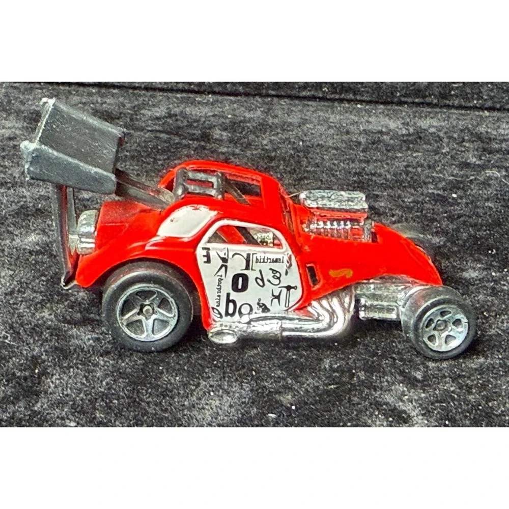 Fiat 500C Red Dragster: Hot Wheels 1/64 Scale Diecast Car, Vintage 1998
